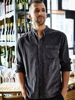 Standfestes Cordhemd -Kleidung Verkauf EC10 4549 DF