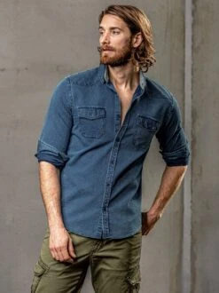 Tiefgründiges Jeanshemd -Kleidung Verkauf EC10 4835 DD 1