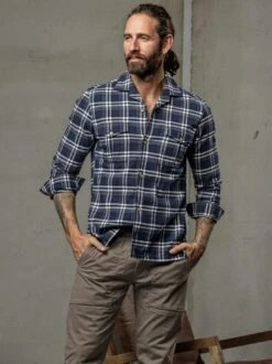 Zungenbrecher-Flanellhemd -Kleidung Verkauf EC10 6177 DF 1