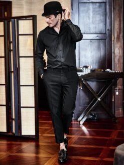 Piping-Hemd Slim Fit -Kleidung Verkauf EC10 7029 DE