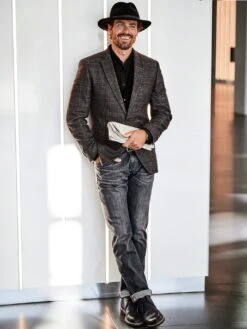 Piping-Hemd Slim Fit -Kleidung Verkauf EC10 7029 DF