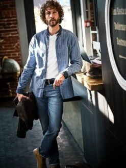 Relaunch-Streifenhemd -Kleidung Verkauf EC10 7064 DE 1