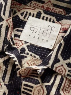 Ajrakh-Kurzarmhemd -Kleidung Verkauf EC10 7369 DG