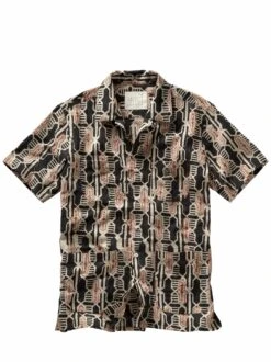 Ajrakh-Kurzarmhemd -Kleidung Verkauf EC10 7369 FA 2