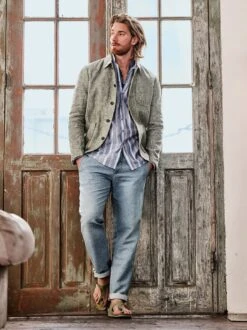 Ausgeglichenes Leinenhemd -Kleidung Verkauf EC10 7386 DD 1