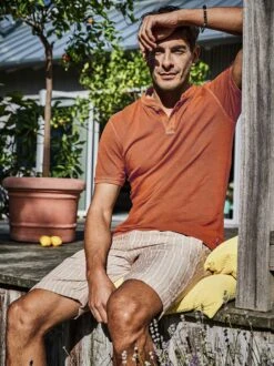 Lust-auf-Luft-Leinenpolo -Kleidung Verkauf EC23 6481 DF