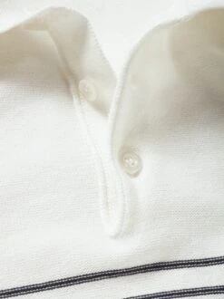 Halbstreifen-Strickpolo -Kleidung Verkauf EC23 6520 DH 1