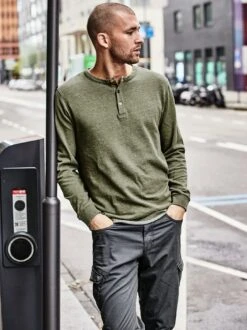 Flausen-Henley -Kleidung Verkauf EC23 7278 DE