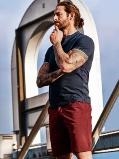 Stehkragenpolo Poseidon -Kleidung Verkauf EC23 7324 DF