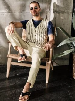 Leinenchino Herringbone -Kleidung Verkauf EC24 6137 DE