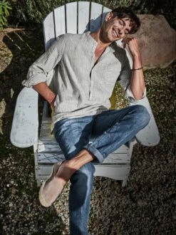 Rooftop-Leinenjeans -Kleidung Verkauf EC24 6141 DF