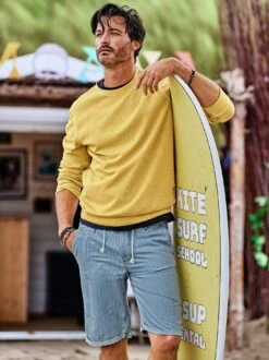 Wadenbetoner-Indigoshorts -Kleidung Verkauf EC24 6231 DF 1