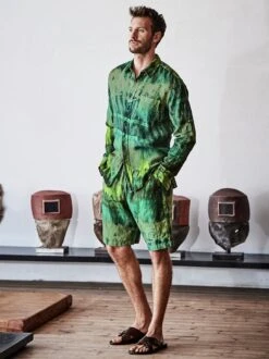 Bock-drauf-Leinenshorts -Kleidung Verkauf EC24 6233 DF 1