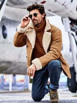 Irische Lammfelljacke -Kleidung Verkauf EC24 6304 DE