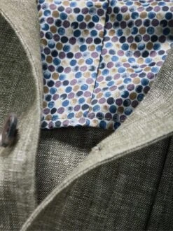 Bauchgefühl-Leinenanzugjacke -Kleidung Verkauf EC24 6335 DI