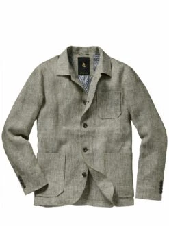 Bauchgefühl-Leinenanzugjacke -Kleidung Verkauf EC24 6335 FA 1