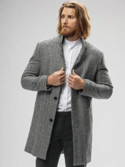 Houndstooth-Mantel -Kleidung Verkauf EC24 6647 DE 1