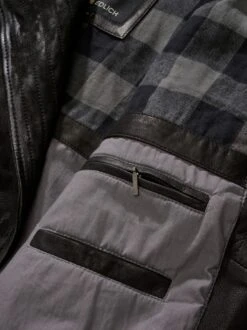 Gewaschene Bikerjacke -Kleidung Verkauf EC24 6680 DI