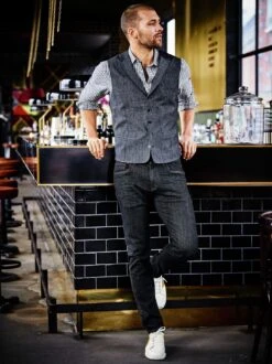 Denim-Weste -Kleidung Verkauf EC24 6915 DE