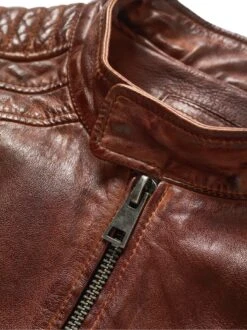 Gebrannte Bikerjacke 14 Gebrannte Bikerjacke -Kleidung Verkauf EC24 6990 DG