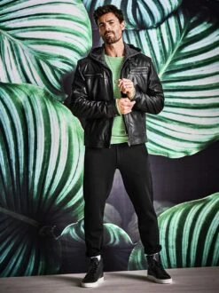 Momentum-Lederjacke -Kleidung Verkauf EC24 7140 DE 1