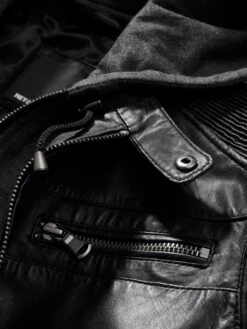 Momentum-Lederjacke -Kleidung Verkauf EC24 7140 DG 1