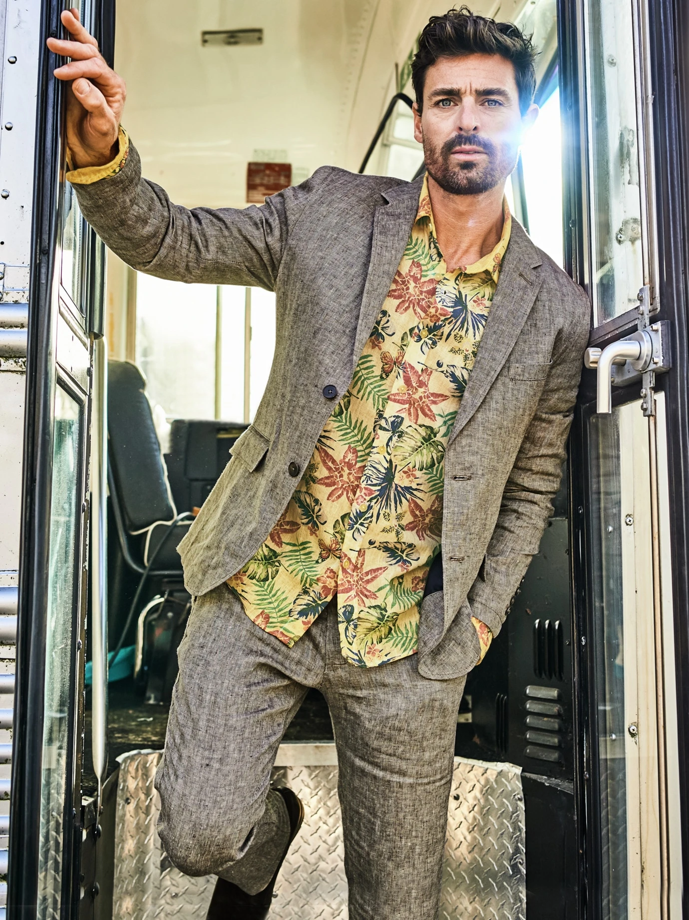 Ibiza-Anzugsakko Nuss 2 Ibiza-Anzugsakko Nuss – Bild 2