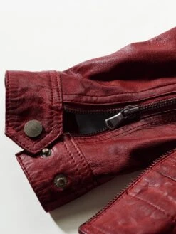 Die Rote Lederjacke -Kleidung Verkauf EC24 7654 DH 1