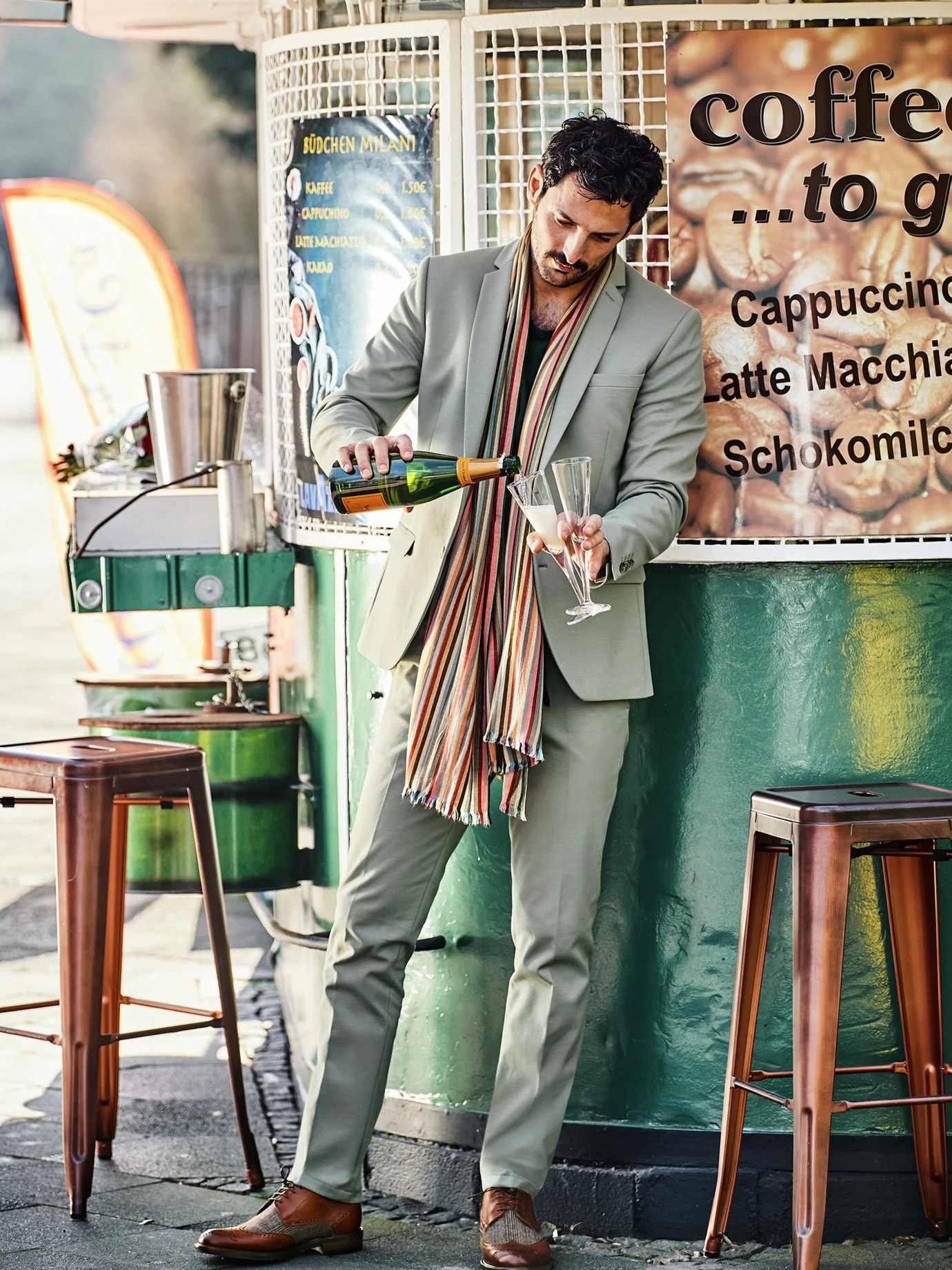 Farbrinnen-Sommerschal 2 Farbrinnen-Sommerschal – Bild 2