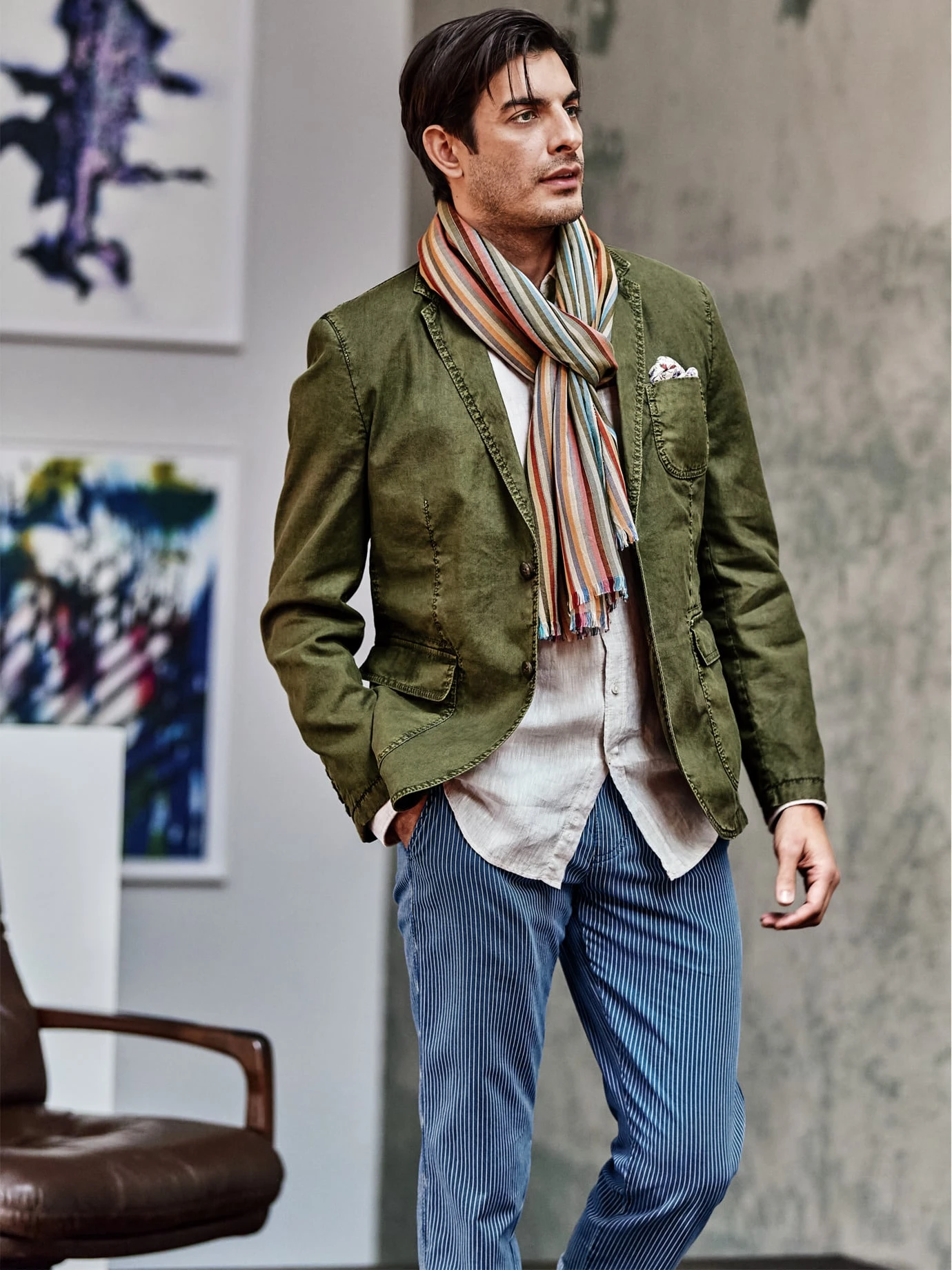 Farbrinnen-Sommerschal 6 Farbrinnen-Sommerschal – Bild 6