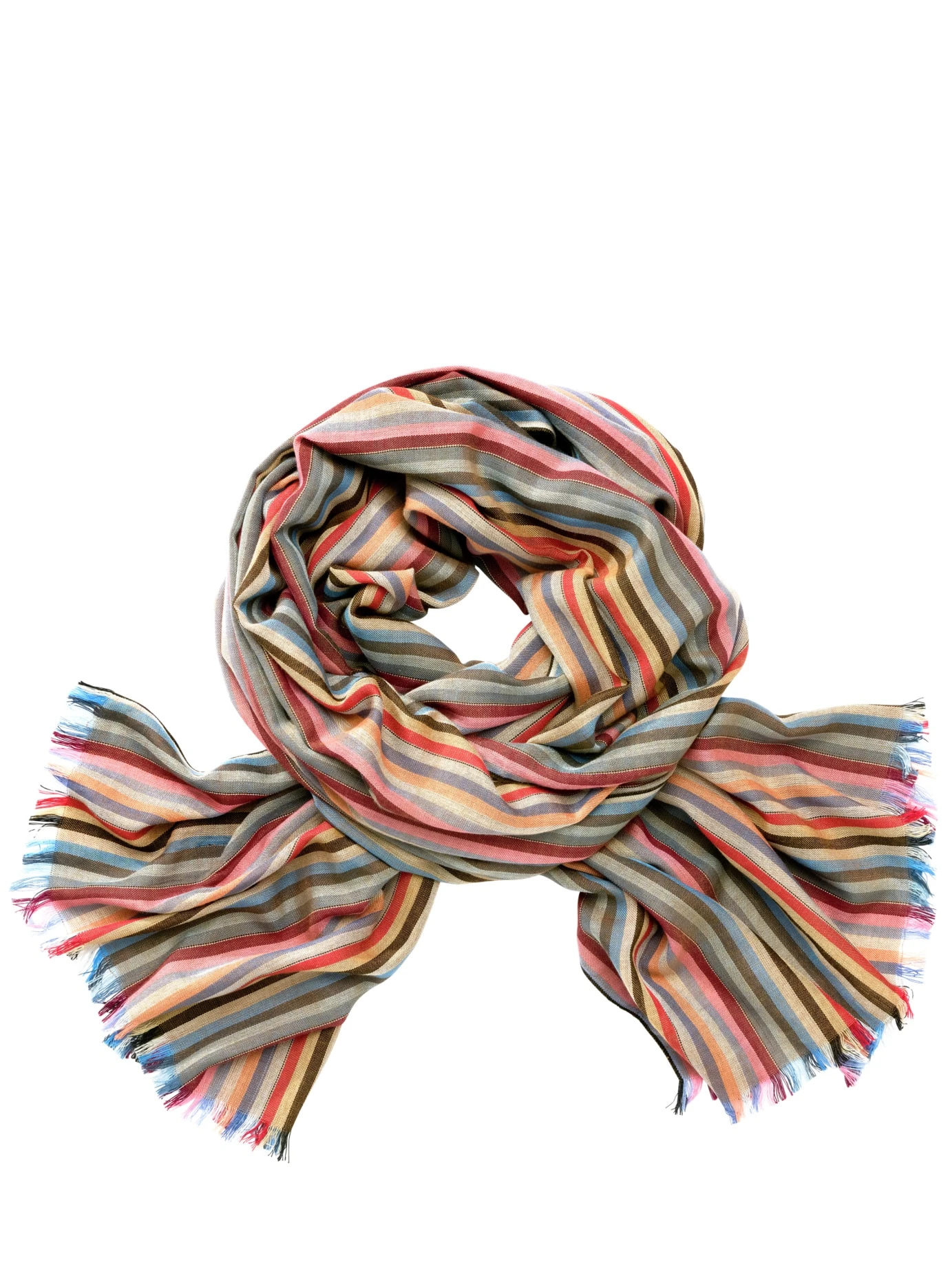 Farbrinnen-Sommerschal 1 Farbrinnen-Sommerschal